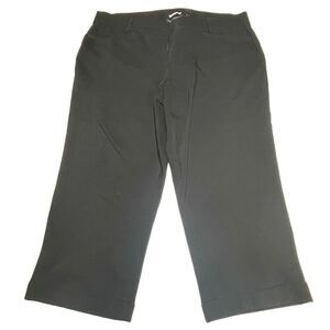 Lane Bryant Black Modernist Collection Cropped Pants